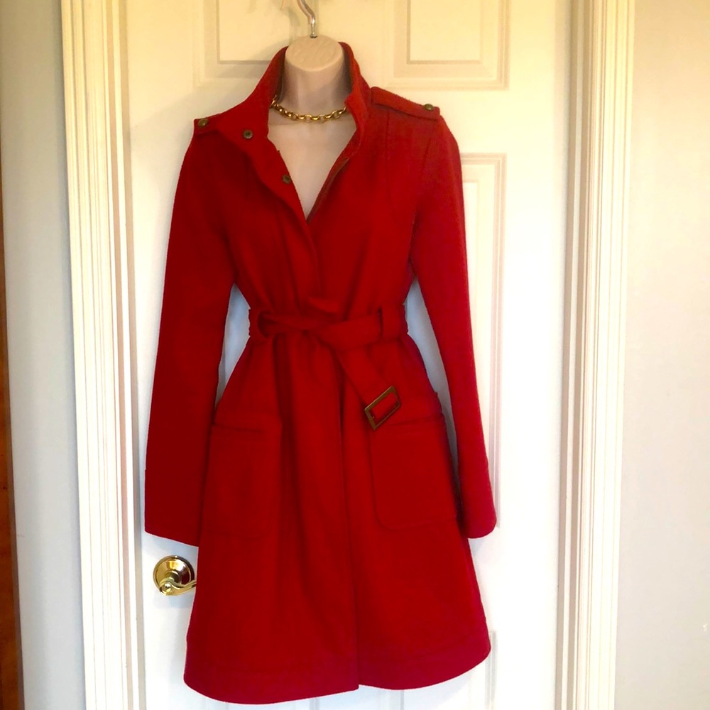 BB Dakota red wool/polyester jacket/coat size M